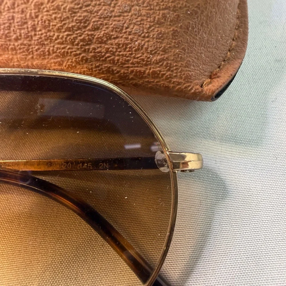 Ray-Ban Jack Sunglasses Gold Metal Brown Gradient Lenses RB3565 Case included